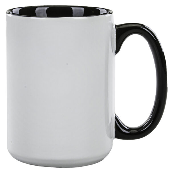 Collins Black in / White Out with Black Handle El Grande Mug - Image 2