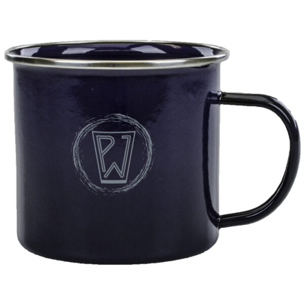 Cobalt Enameled Abilene Stainless Steel Mug