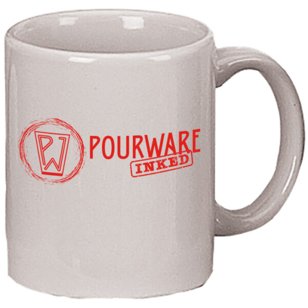 Light Grey C-Handle Mug