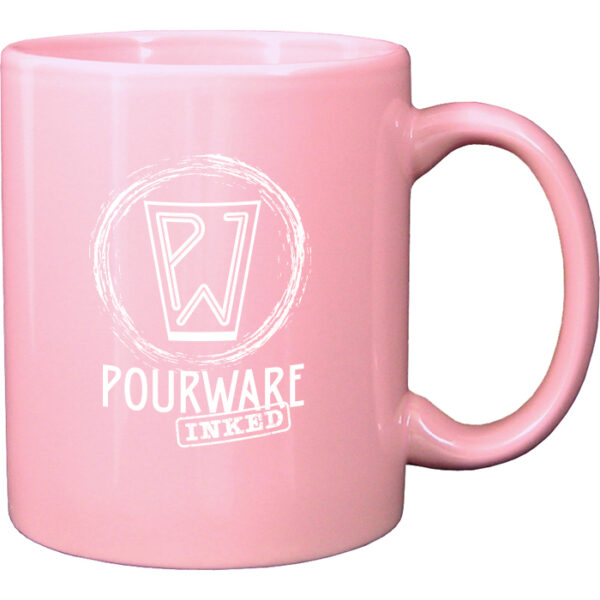 Pink C-Handle Mug