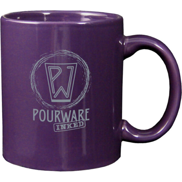 Purple C-Handle Mug