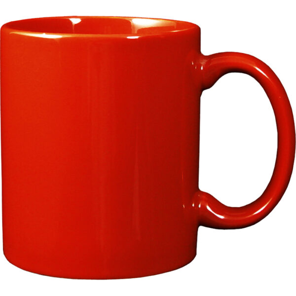 Red C-Handle Mug - Image 2