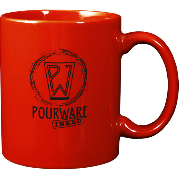 Red C-Handle Mug