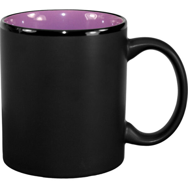 Purple in / Black Matte Out Hilo C-Handle Mug - Image 2