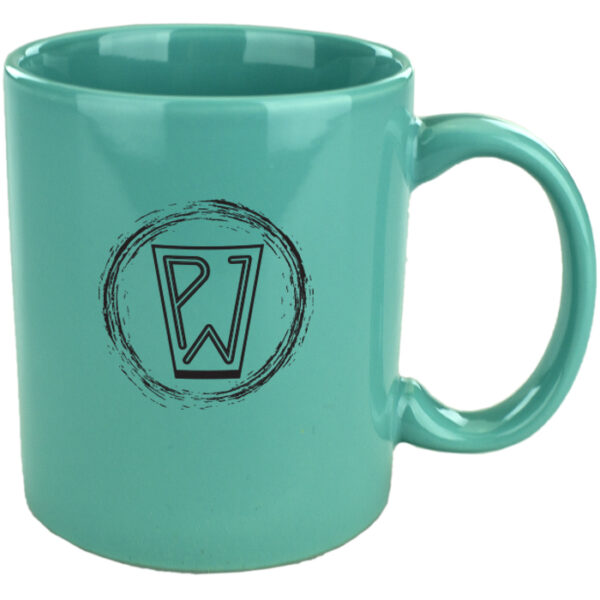 Aqua C-Handle Mug