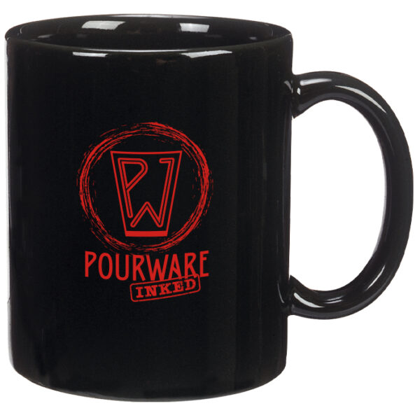 Black C-Handle Mug