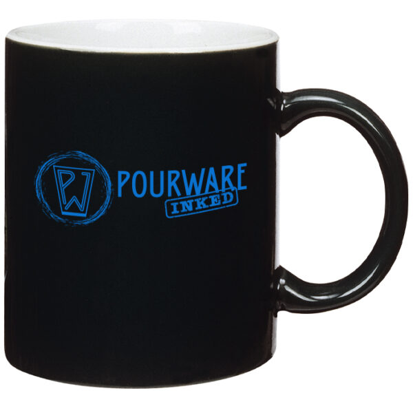 White in / Black Out C-Handle Mug