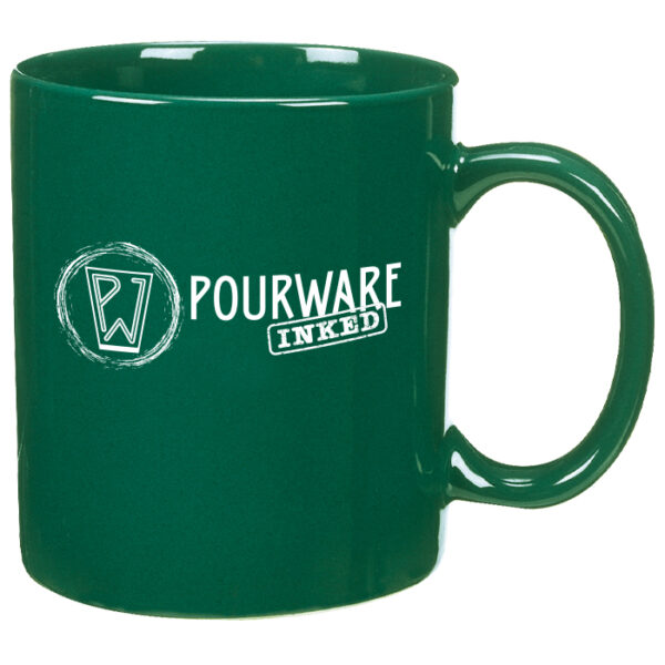 Green C-Handle Mug