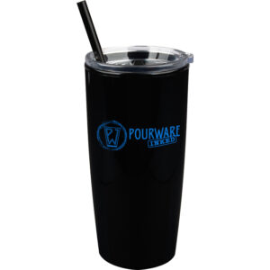 Black Captiva Double Wall Acrylic Tumbler