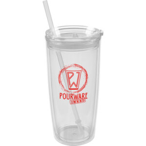 Clear Captiva Double Wall Acrylic Tumbler