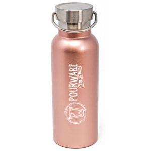 Matte Rose Gold Caribe Double Wall Vacuum Stainless Bottle
