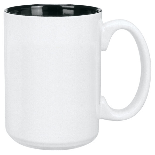Black in / White Out El Grande Mug - Image 2