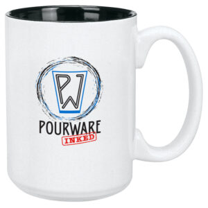 Black in / White Out El Grande Mug