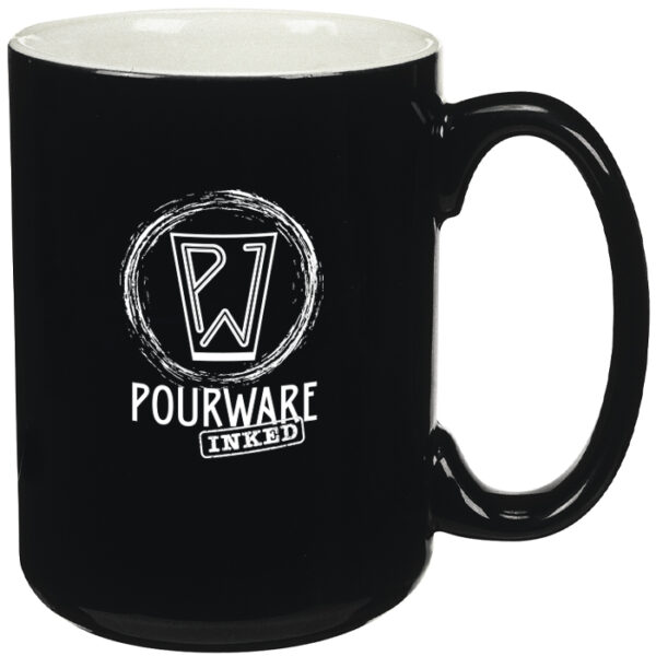 White in / Black Out El Grande Mug