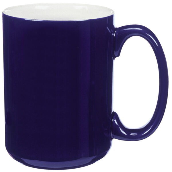 White in / Cobalt Out El Grande Mug - Image 2