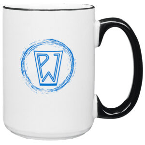 Heartland White with Black Lip & Handle El Grande Mug