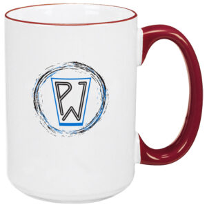 Heartland White with Red Lip & Handle El Grande Mug