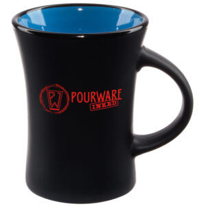 Sky Blue in / Black Matte Out Flare Mug