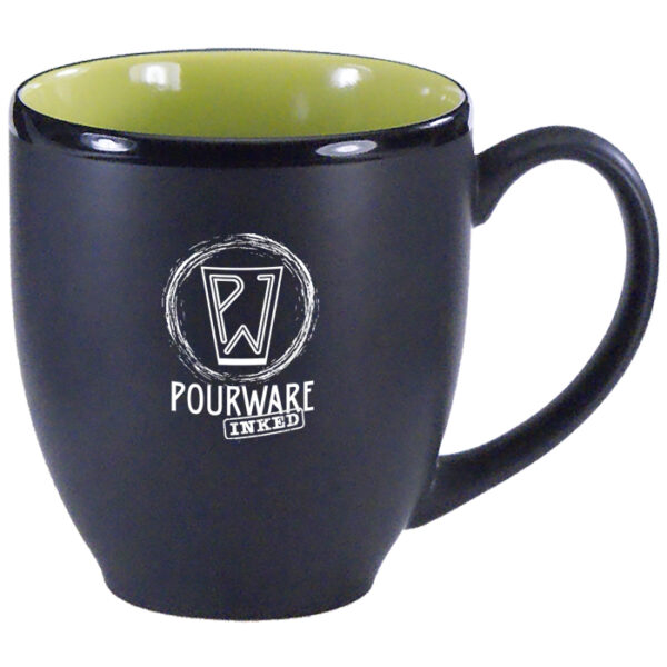 Rye Green in / Black Matte Out Hilo Bistro Mug