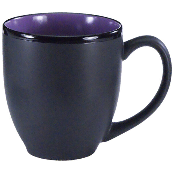 Purple in / Black Matte Out Hilo Bistro Mug - Image 2