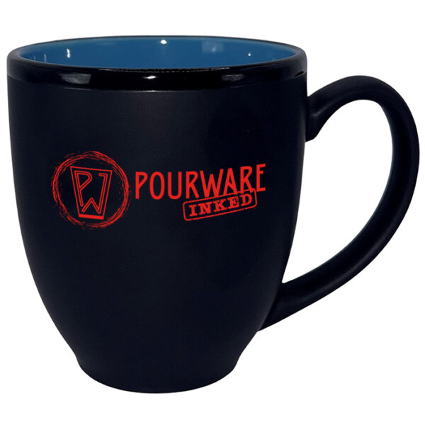 Sky Blue in / Black Matte Out Hilo Bistro Mug