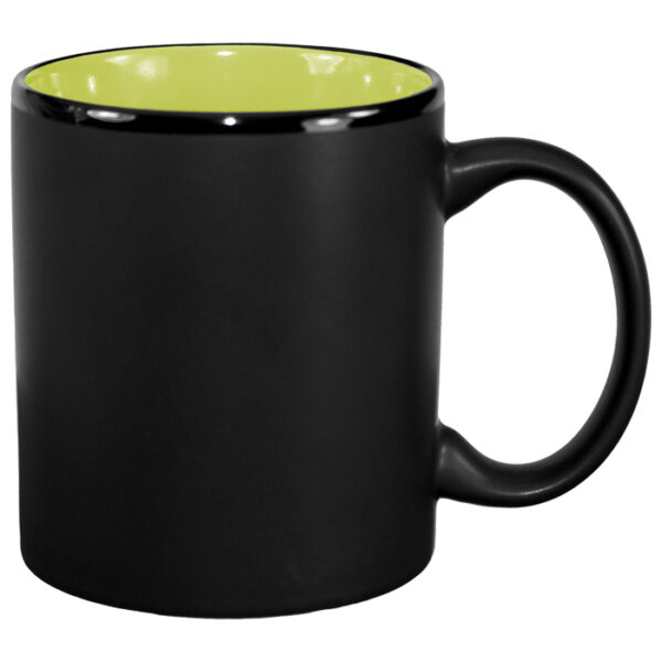 Rye Green in / Black Matte Out Hilo C-Handle Mug - Image 2