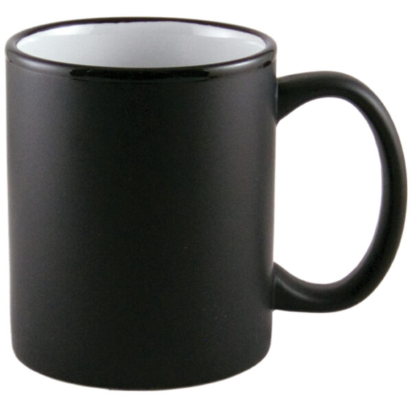 White in / Black Matte Out Hilo C-Handle Mug - Image 2