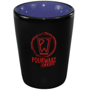 Country Blue in / Matte Black out Ceramic Shot