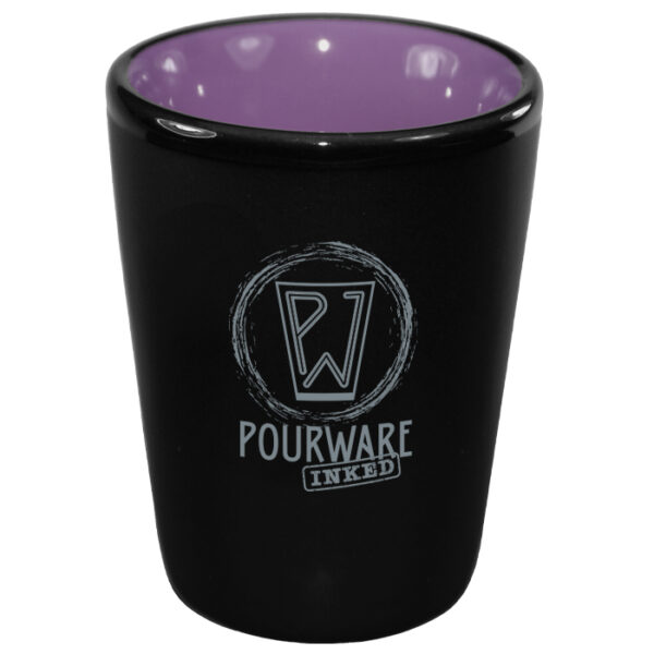 Purple in / Black Matte out Ceramic Shot