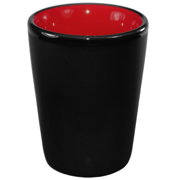 Red in / Matte Black out Ceramic Shot - Image 2