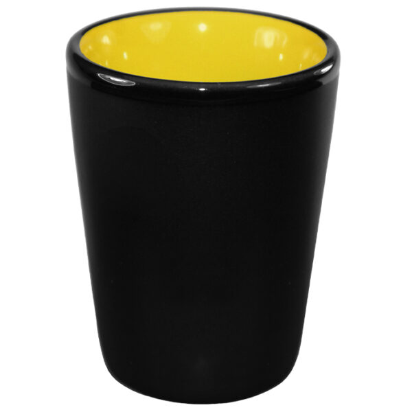 Yellow in / Matte Black out Ceramic Shot - Image 2
