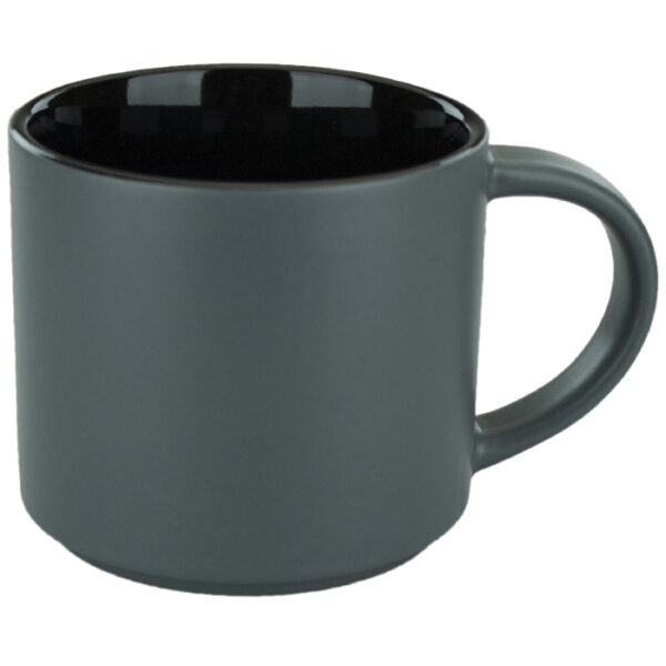 Black in / Gray Satin Out Norwich Mug - Image 2