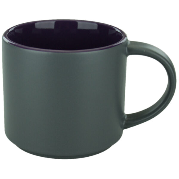 Purple in / Gray Satin Out Norwich Mug - Image 2