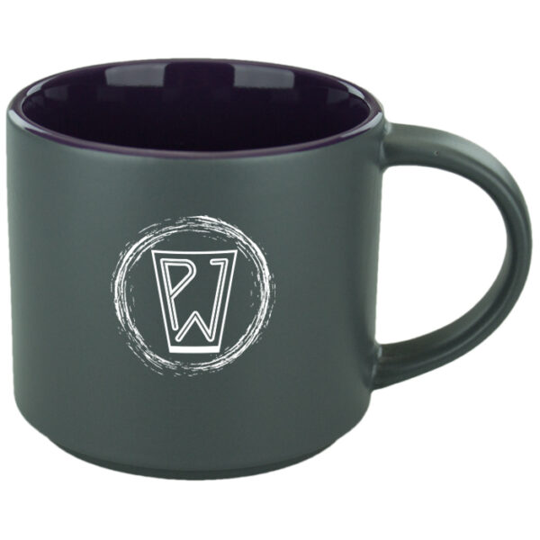 Purple in / Gray Satin Out Norwich Mug