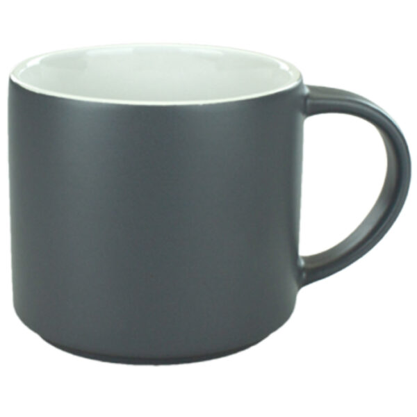 White in / Gray Satin Out Norwich Mug - Image 2