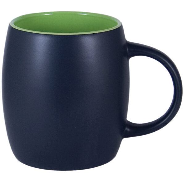 Lime Green In / Black Matte Out Robusto Mug - Image 2