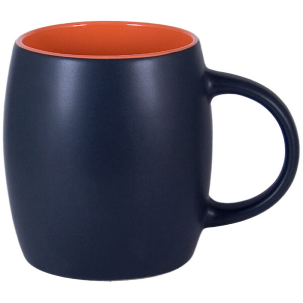 Orange in / Black Matte Out Robusto Mug - Image 2