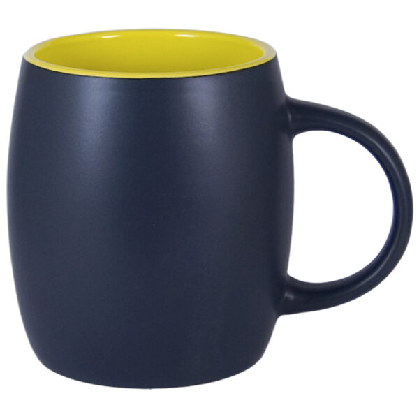 Yellow In / Black Matte Out Robusto Mug - Image 2
