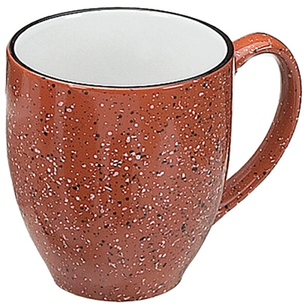 White in / Terra Cotta out Santa Fe Bistro Mug - Image 2