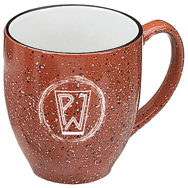White in / Terra Cotta out Santa Fe Bistro Mug