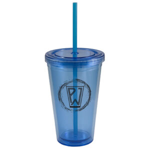 Aqua Journey Double Wall Acrylic Tumbler with Lid & Straw