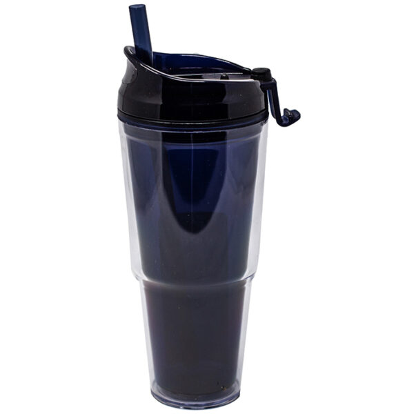 Navy Dual Double Wall Acrylic Tumbler - Image 2