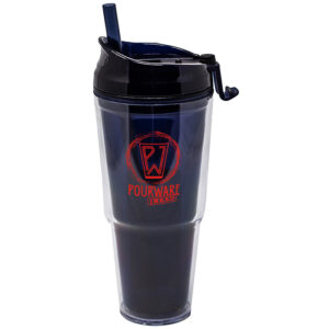 Navy Dual Double Wall Acrylic Tumbler