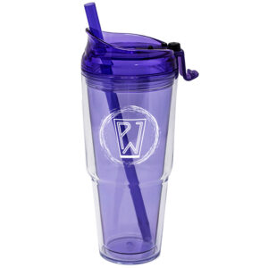 Purple Dual Double Wall Acrylic Tumbler