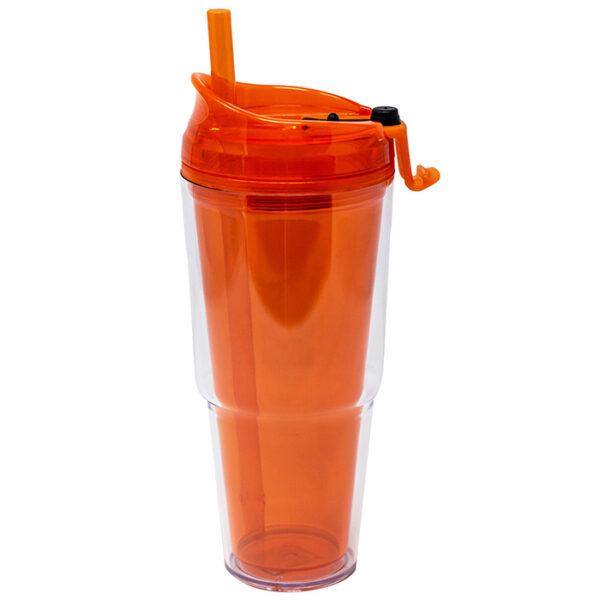 Tangerine Dual Double Wall Acrylic Tumbler - Image 2