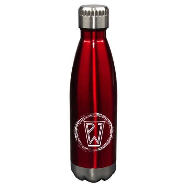 Red Glacier Stainless Steel Double Wall Vacuum Bottle