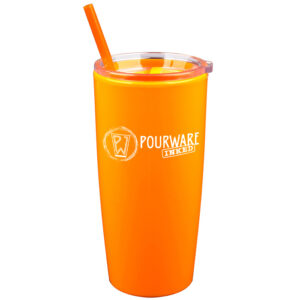 Orange Captiva Double Wall Acrylic Tumbler