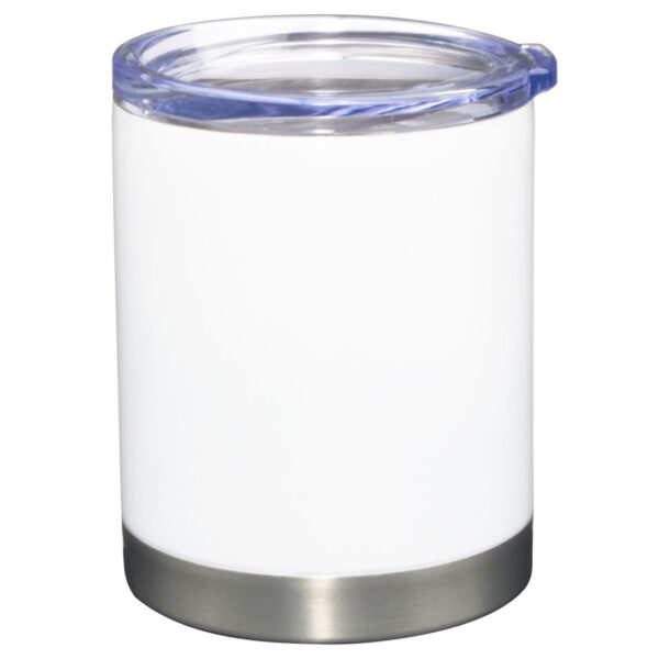White PRO12 Double Wall Vacuum Stainless Steel Tumbler - Image 2
