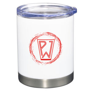 White PRO12 Double Wall Vacuum Stainless Steel Tumbler